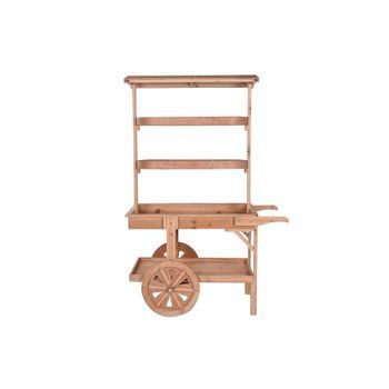 Expositor Abeto Mdf 108x53x167 Carro Natural