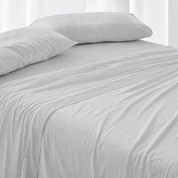 juego de sabanas burrito blanco cama de 135 cm 100 algodon color gris