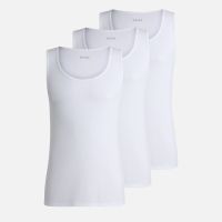 boss bodywear 3-pack ribbed cotton-jersey tank tops - s