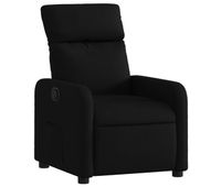 vidaxl sillon reclinable de tela negro