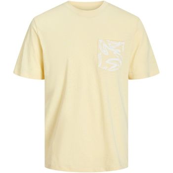 Jack & Jones Camiseta 12257434 JORLAFAYETTE POCKET TEE SS CREW MNI ITALIAN STRAW para niño