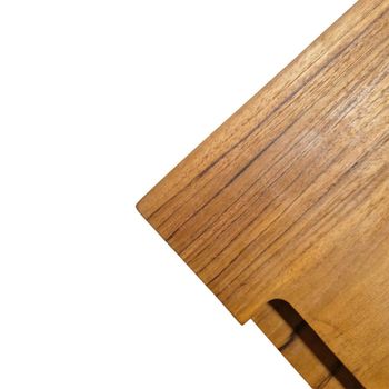 Plato de servir de madera de teca en marrón 35x25x4 cm