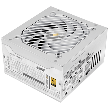 Fuente Alimentación 850W MARS GAMING MPB850PSIW 80 PLUS Gold Fully-Modular Blanco