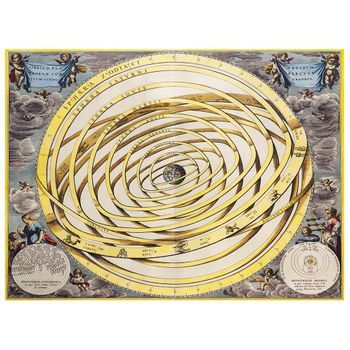 Legendarte - Cuadro Lienzo, Impresión Digital - Mapa Antiguo No. 14 - Decoración Pared Cm. 80x100