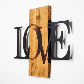 Decoración Pared De Madera Ma-303 Nogal Negro 58x73 Cm