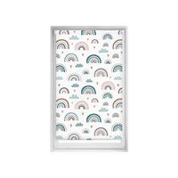 estor estampado easyfix sin taladrar - estor translucido tamano 95x150 - estor sin herramientas color arcoiris azul  blindecor