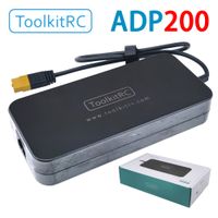 toolkitrc adp200 200w 4a cargador adaptador de fuente de alimentacion dc195v 103a suministro xt60 adaptador de salida para rc isdt gtpower hotrc skyrc