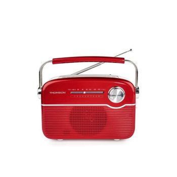 Radio Bluetooth Retro Vintage Thomson RTS450BTR FM Panel Solar USB-C 1300 mAh