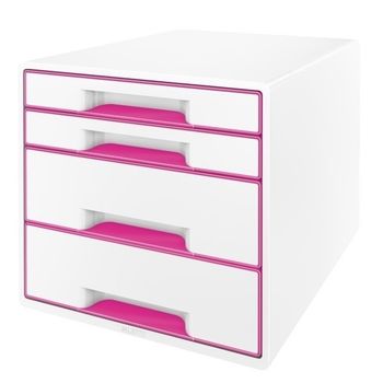 Leitz 5213 WOW cajonera rosa metalizado (4 cajones)