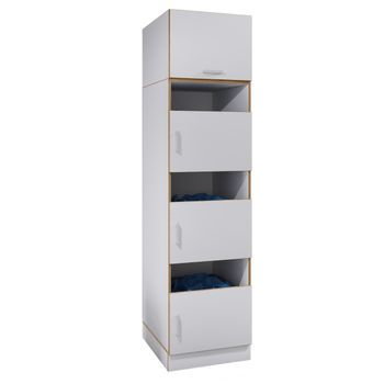 Armario Para Ropa Blanca Rislo Con 4 Compartimentos Y Puertas.