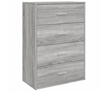 Vidaxl aparador de madera de ingeniería gris sonoma 60x31x84 cm