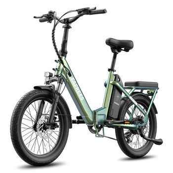 Bicicleta Eléctrica Fafrees F20 Flex- Motor 250w Batería 36v25ah 95km - Verde Morado