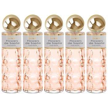 Pack De 5 Eau De Parfum Mujer Saphir Flowers 200 Ml