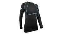 maillot raidlight seamless manga larga negro mujer