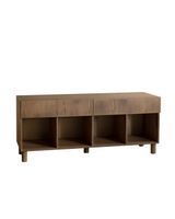 aparador 4 cajones madera de chapa de fresno natural avellana 176x40cm