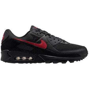 Nike Deportivas Moda Air Max 90 Black Tough Red para mujer