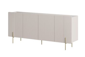 Aparador de 4 puertas con pie de metal cachemira 200x87 cm