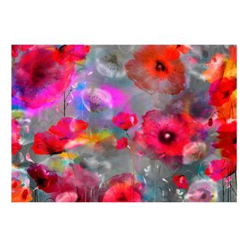 Papel Pintado 3d - Amapolas Pintadas (250x175 Cm)