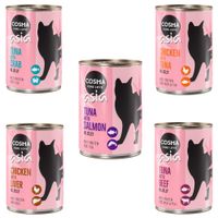 cosma asia en gelatina 12 x 400 g - pack ahorro - pack mixto i 5 variedades