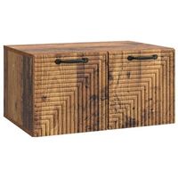 mueble para tv de pared madera envejecida 595 x 41 x 30 cm vidaxl