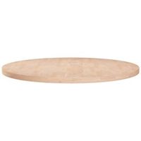 superficie de mesa redonda madera de roble sin tratar o60x25cm vidaxl