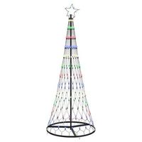arbol de navidad led con 230 led multicolor 1845 cm metal vidaxl