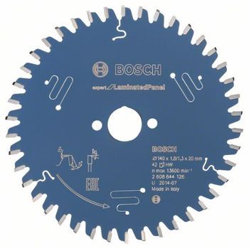 Bosch Accesorios 2608644126 - Disco De Sierra Circular Csb Expert Laminatedpanel: 140x20x42d