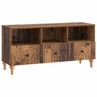 mueble de tv 102 x 345 x 50 cm madera vieja vidaxl