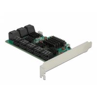 tarjeta de red delock 90073 pci express x4 16 puertos sata 6 gbps smart trim ncq