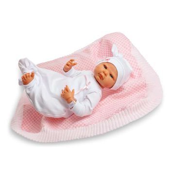 Muñeco Reborn Articulado Niño 50cm Con Toquilla Pijama, Hecho Artesanalmente