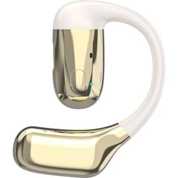 Auriculares Dudao U4A inalámbricos Bluetooth 5.3 Over Ear con micrófono beige y dorado
