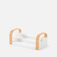 umbra bellwood 3-tier storage shelf - whitenatural