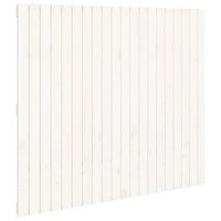 cabecero de cama pared madera maciza pino blanco 1275x3x110 cm