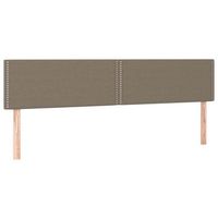 cabeceros tela gris taupe 200x5x7888 cm vidaxl