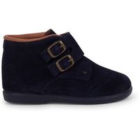 pisamonas botines botitas piel serraje y cinta adhesiva adorno hebillas para nina