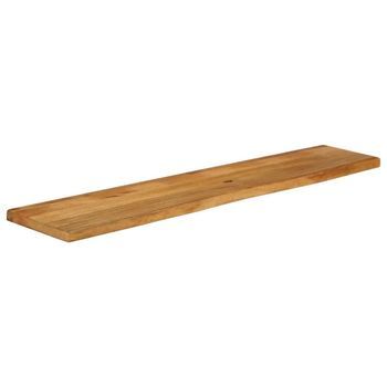 Tablero De Mesa | Tablero Escritorio Borde Natural Madera Maciza Mango 160x40x2,5 Cm