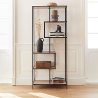 estanteria industrial de metal y efecto madera 6 niveles madera