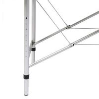 mesa camilla de masaje plegable de 3 cuerpos aluminio blanco