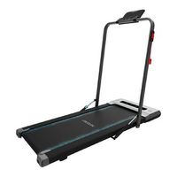 cinta de andar compacta y plegable drumfit wayhome 600 pad 550 w  075cv superficie de carrera de 100x40cm velocidad hasta 6kmh barra plegable pantalla lcd altavoces y mando