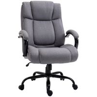 vinsetto silla de oficina silla de escritorio silla giratoria con funcion de balanceo asiento gruesamente acolchado ergonomico   aosom espana