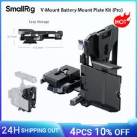 kit de placa de montaje de bateria smallrig v-mount pro para sony canon para camara dslr con placa arca-swiss soporte de proteccion de pantalla lcd