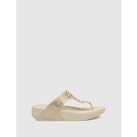 kamome trends chanclas sandalia de dedo amapola beig para mujer