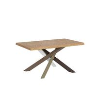 mesa extensible 90x140240 cm versalux patas roble descortezado 4c