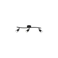 plafon alargado de 3 luces con focos orientables moderno