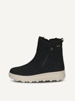 caprice bootie black made of leather without heel size 40