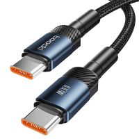 cable toocki 100w tipo c a tipo c qc40 para carga rapida y transmision de datos con nucleo de cable grueso de 05m1m2