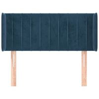 cabecero cama mueble de dormitorio de terciopelo oscuro 93 x 16 x 7888 cm azul m020008062