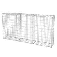 cesta de muro de gaviones  gavion para piedras  gavion decorativo acero galvanizado 200x30x100 cm cfw120517