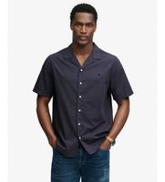 superdry para hombre m4011138a camisa cabana marino m casual algodon manga corta