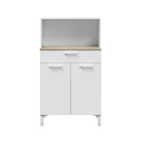 aparador de cocina 2 puertas y 1 cajon l72 cm - blanco